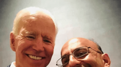 Mr. Omar Siddiqui with President Joseph Biden Jr., 46th President of the United States Photo